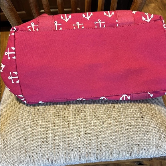 Tommy Hilfiger Vintage Pink Canvas Anchor Tote Bag EUC!! - Picture 5 of 16
